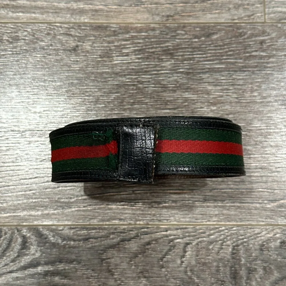 Gucci Leather and Fabric Belt – No Buckle – 5/10 Condition - Picture 1 of 12